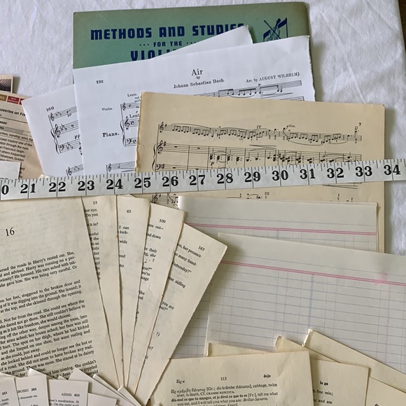 Over 50 vintage book pages for junk journals and paper crafts. Great variety! - Picture 5 of 16